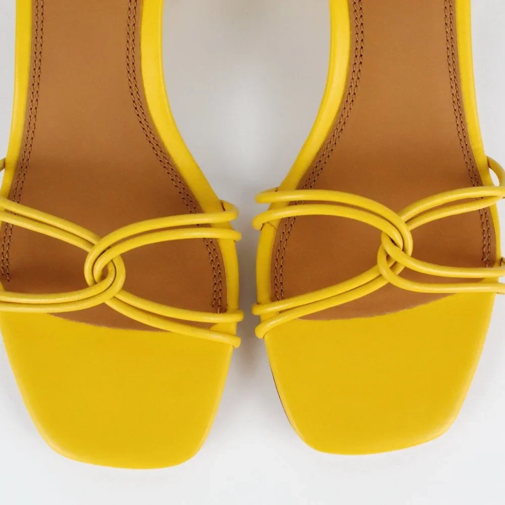NEW Tory Burch Mini Benton Knot Strap Leather Sandals, US 7.5